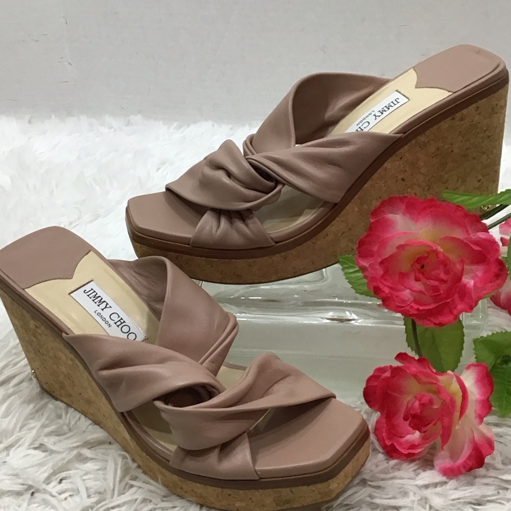 Jimmy Choo Narisa 90 platform Wedge Sandals 41 NWOT